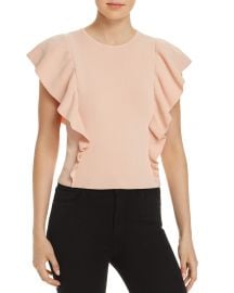 Lucy Paris Ruffled Rib-Knit Sweater at Bloomingdales